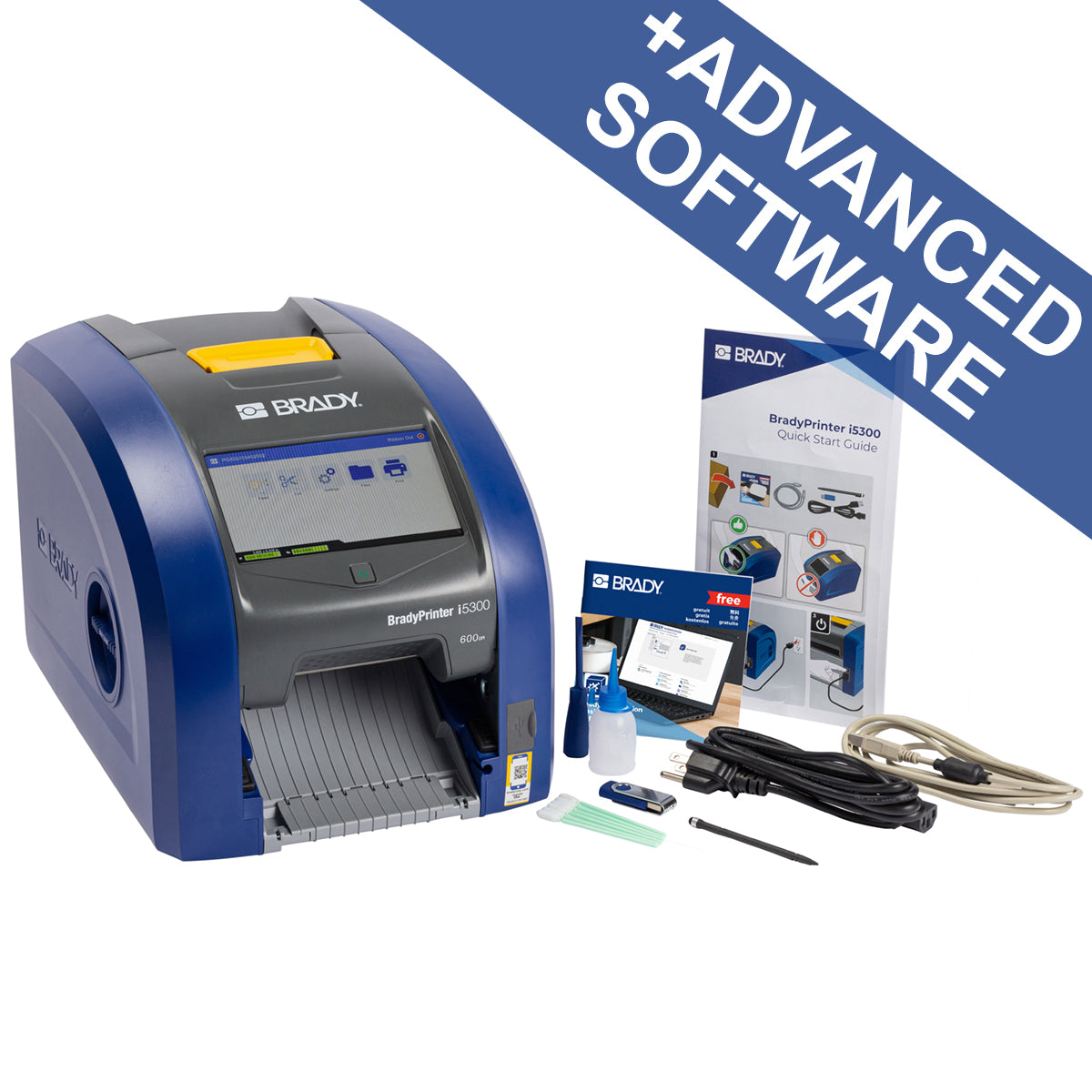 310857 - Stampante per etichette industriali i5300 con Wi-Fi - Unione Europea con Suite Identificazione sicurezza e impianti per Brady Workstation