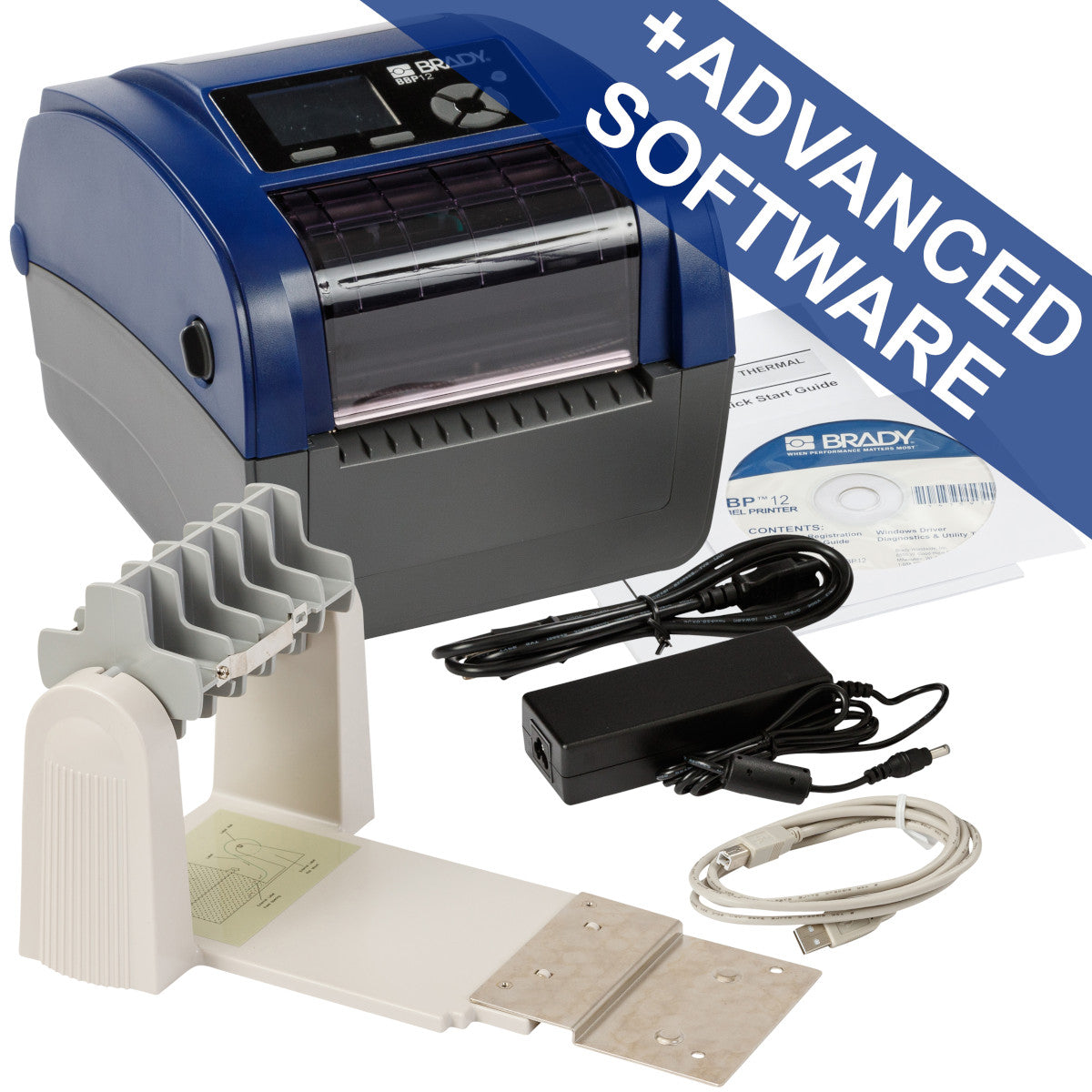 306866 - Stampante per etichette BBP12 300 dpi – EU con portarotoli e Suite LAB per Brady Workstation