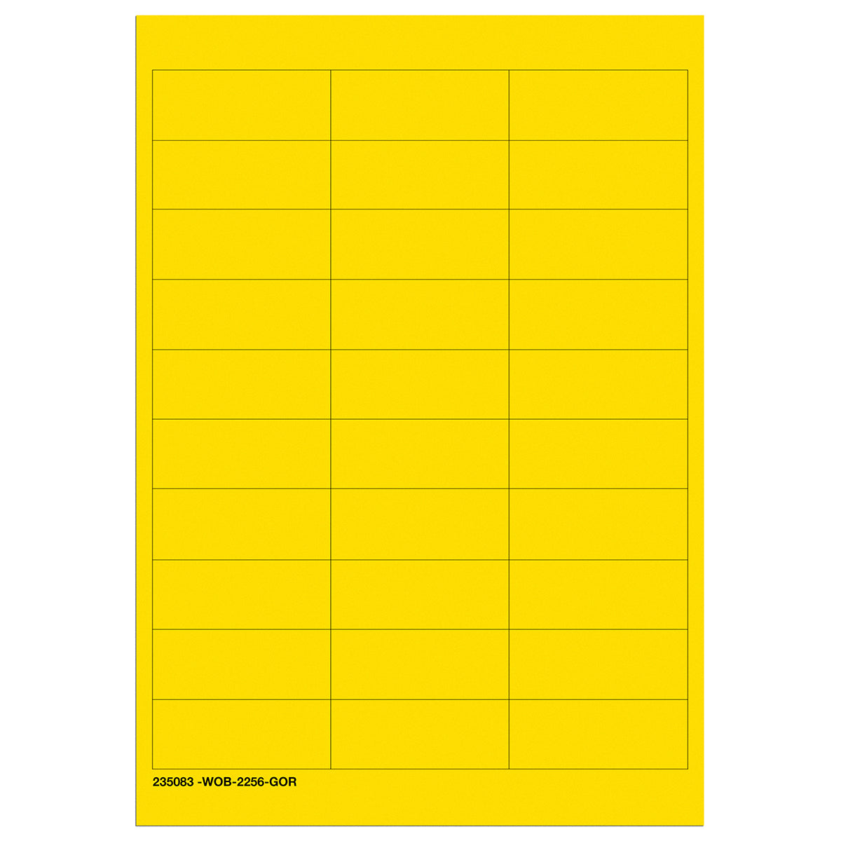 235083 - Etichette scrivibili gialle vuote PACCO DA 750 ETICHETTE