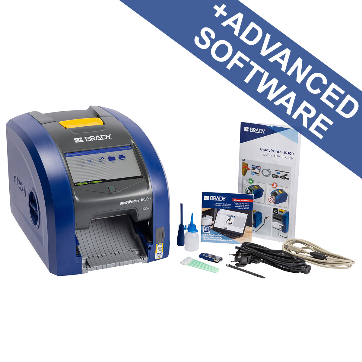 310344 - Stampante per etichette industriali i5300 con Wi-Fi - Unione Europea con Suite Identificazione sicurezza e impianti per Brady Workstation