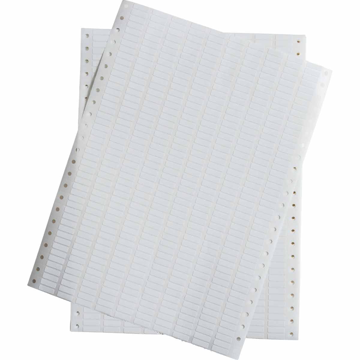 028968 - Etichette in tessuto rivestito con adesivo permanente DATAB PACCO DA 10000 ETICHETTE