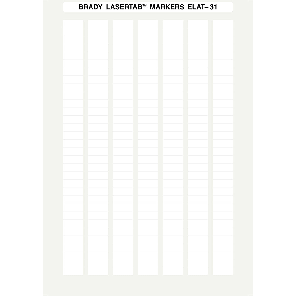 014387 - Fogli A4 di etichette in poliestere LaserTab PACCO DA 10080 ETICHETTE