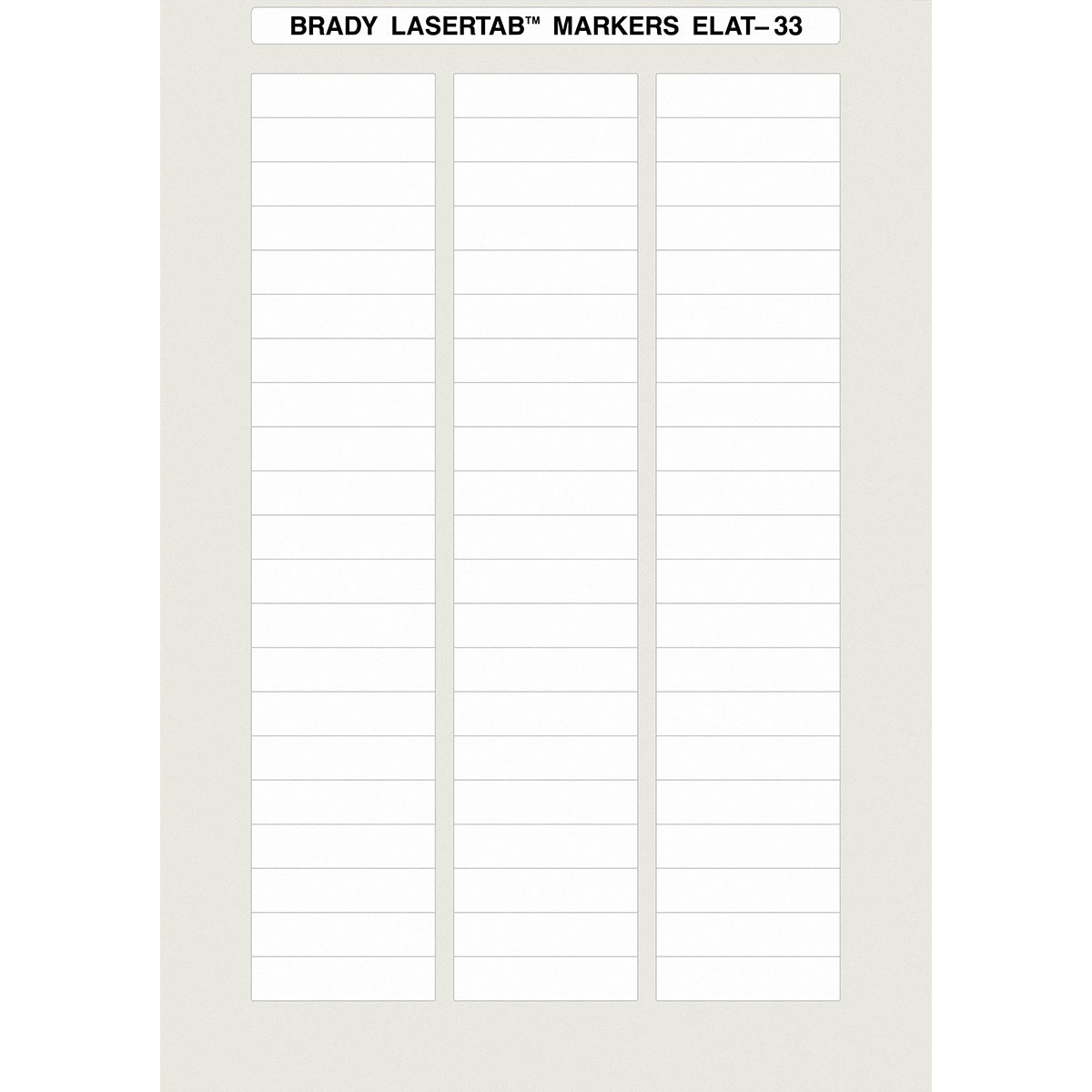 014391 - Fogli A4 di etichette in poliestere LaserTab PACCO DA 2520 ETICHETTE
