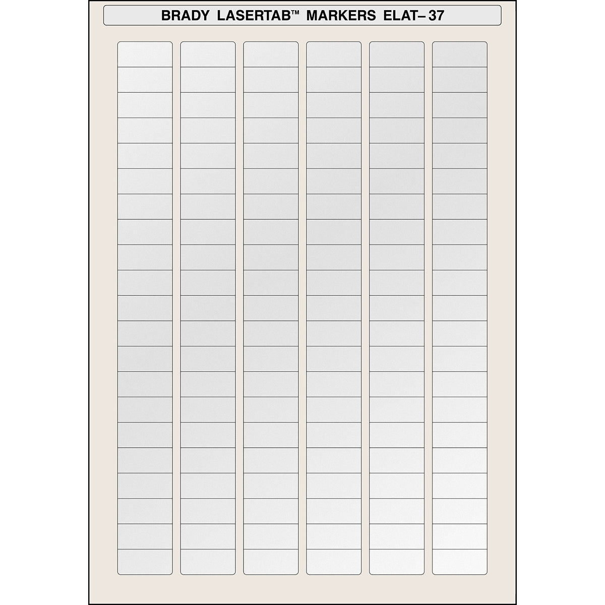 014395 - Fogli A4 di etichette in poliestere LaserTab PACCO DA 5040 ETICHETTE
