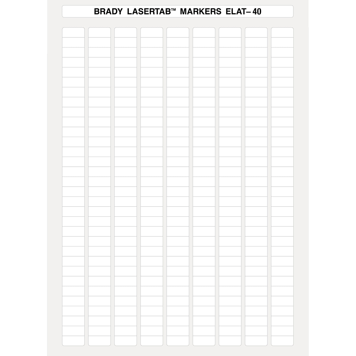 014398 - Fogli A4 di etichette in poliestere LaserTab PACCO DA 10080 ETICHETTE