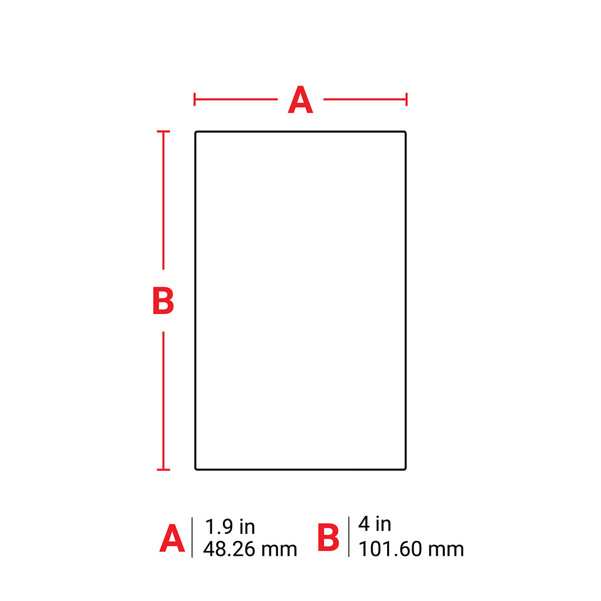 018449 - Etichette per identificazione generale in carta BMP71 BMP61 ROTOLO DA 100 ETICHETTE