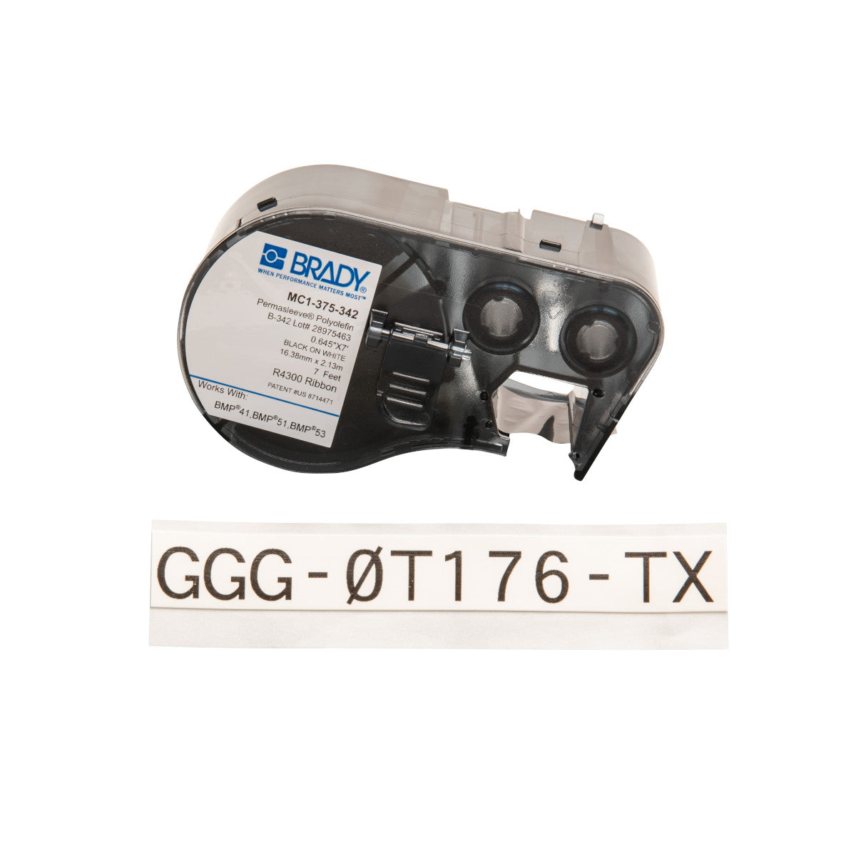 134029 - TTubetti marcafili da gauge 12 a 4 in poliolefina PermaSleeve BMP41 BMP51 BMP53