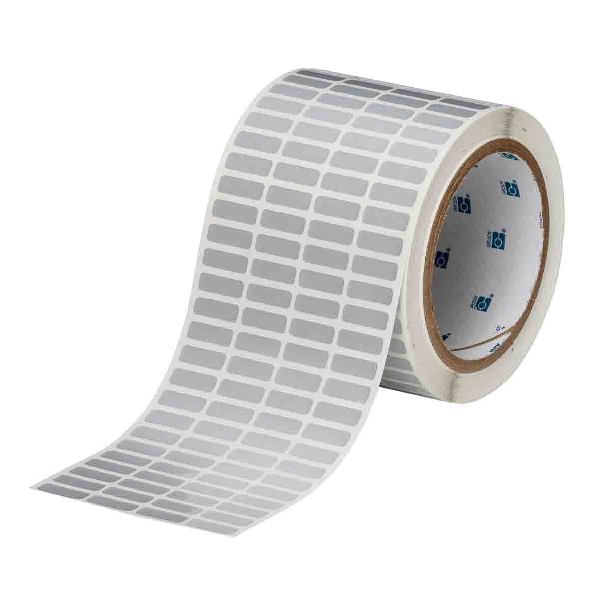 030227 - Etichette per targhe di identificazione in poliestere lucido metallizzato core 76 mm ROTOLO DA 10000 ETICHETTE