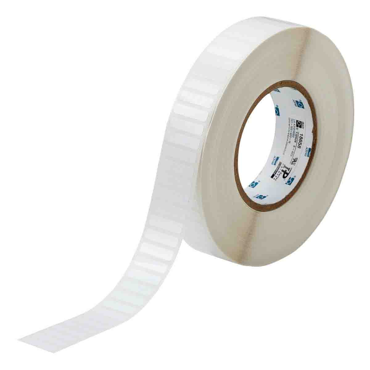 018658 - Etichette per codici a barre e pannelli solari in poliestere bianco lucido core 76 mm ROTOLO DA 10000 ETICHETTE