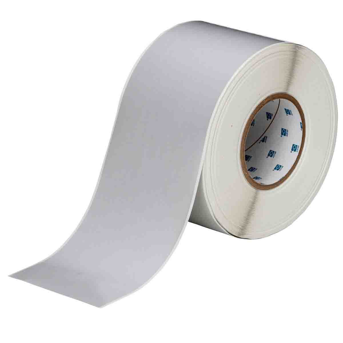 104197 - Etichette in rotolo in poliestere argento opaco con adesivo base gomma core 76 mm ROTOLO DA 1 ETICHETTA
