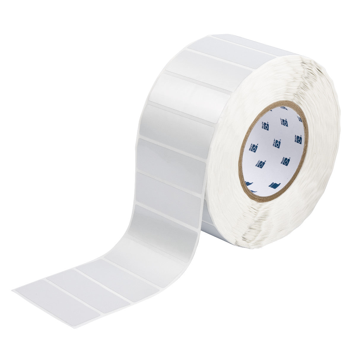 030283 - Etichette in poliestere lucido metallizzato con adesivo 2 mil core 76 mm ROTOLO DA 3000 ETICHETTE