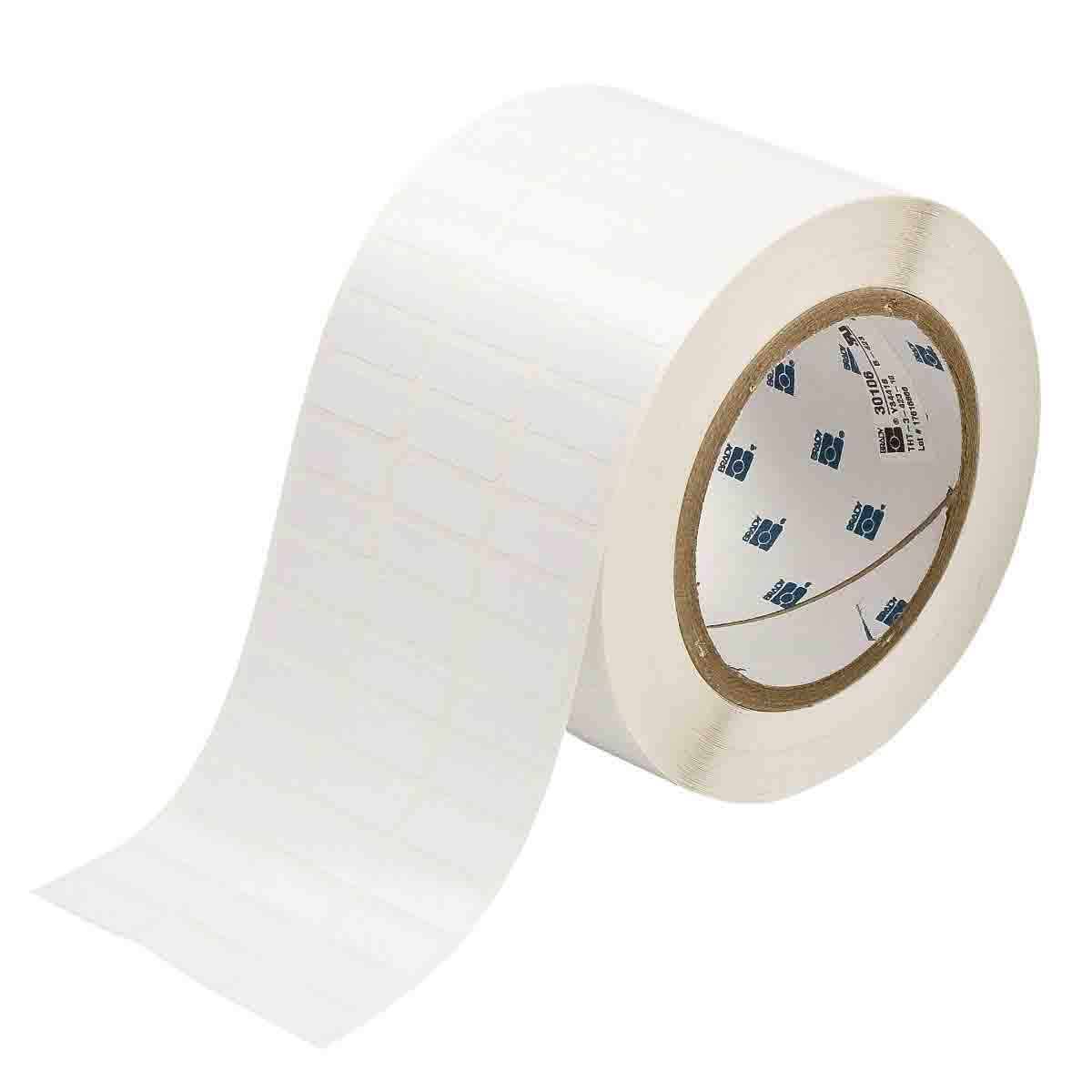 030119 - Etichette per codici a barre e pannelli solari in poliestere bianco lucido core 76 mm ROTOLO DA 10000 ETICHETTE