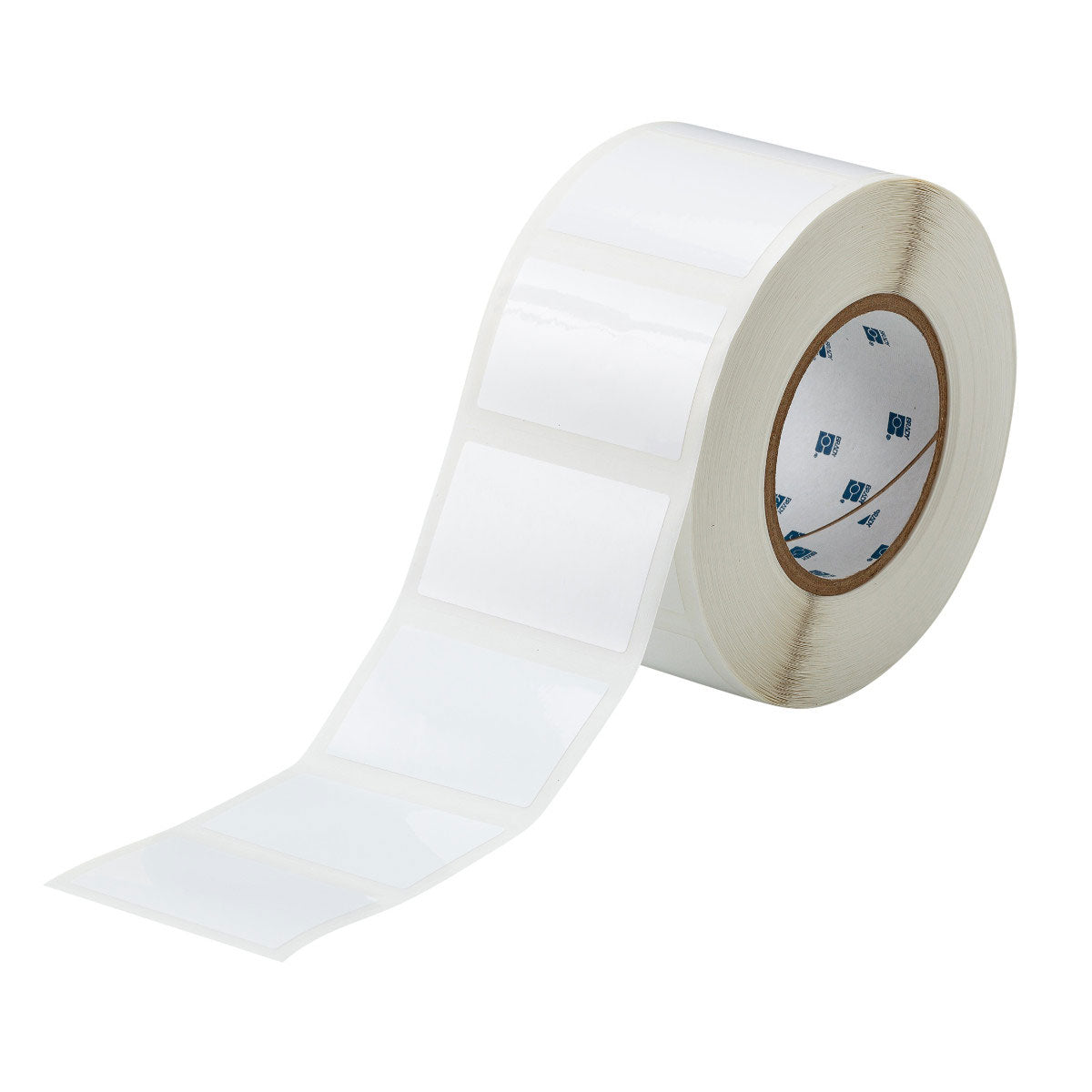 030148 - Etichette per codici a barre e pannelli solari in poliestere bianco lucido core 76 mm ROTOLO DA 1000 ETICHETTE