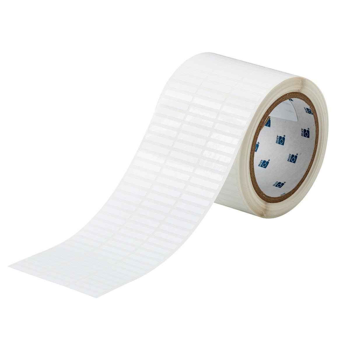 030221 - Etichette per codici a barre e pannelli solari in poliestere bianco lucido core 76 mm ROTOLO DA 10000 ETICHETTE