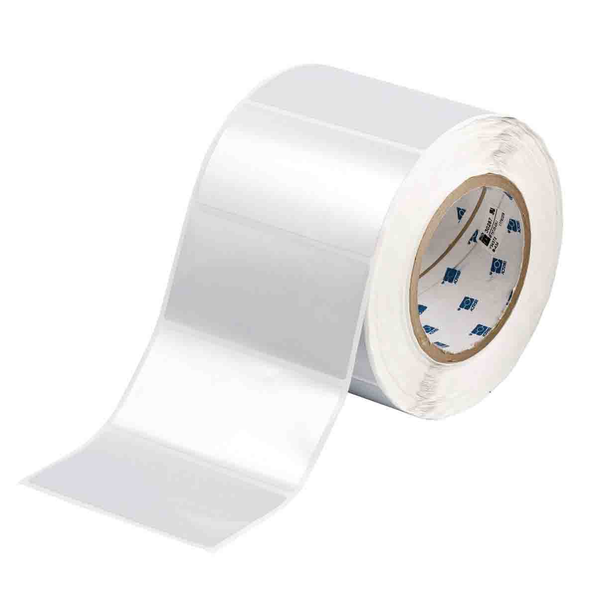 030287 - Etichette in poliestere lucido metallizzato con adesivo 2 mil core 76 mm ROTOLO DA 1000 ETICHETTE