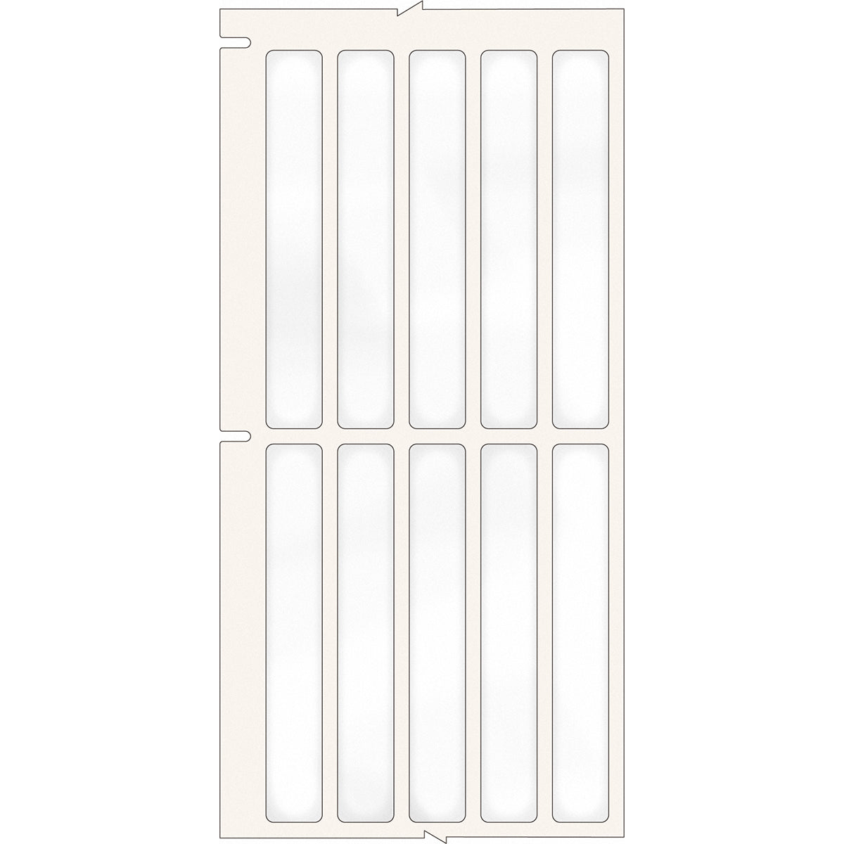 620359 - Etichette per codici a barre in poliestere trasparente core 76 mm ROTOLO DA 5000 ETICHETTE