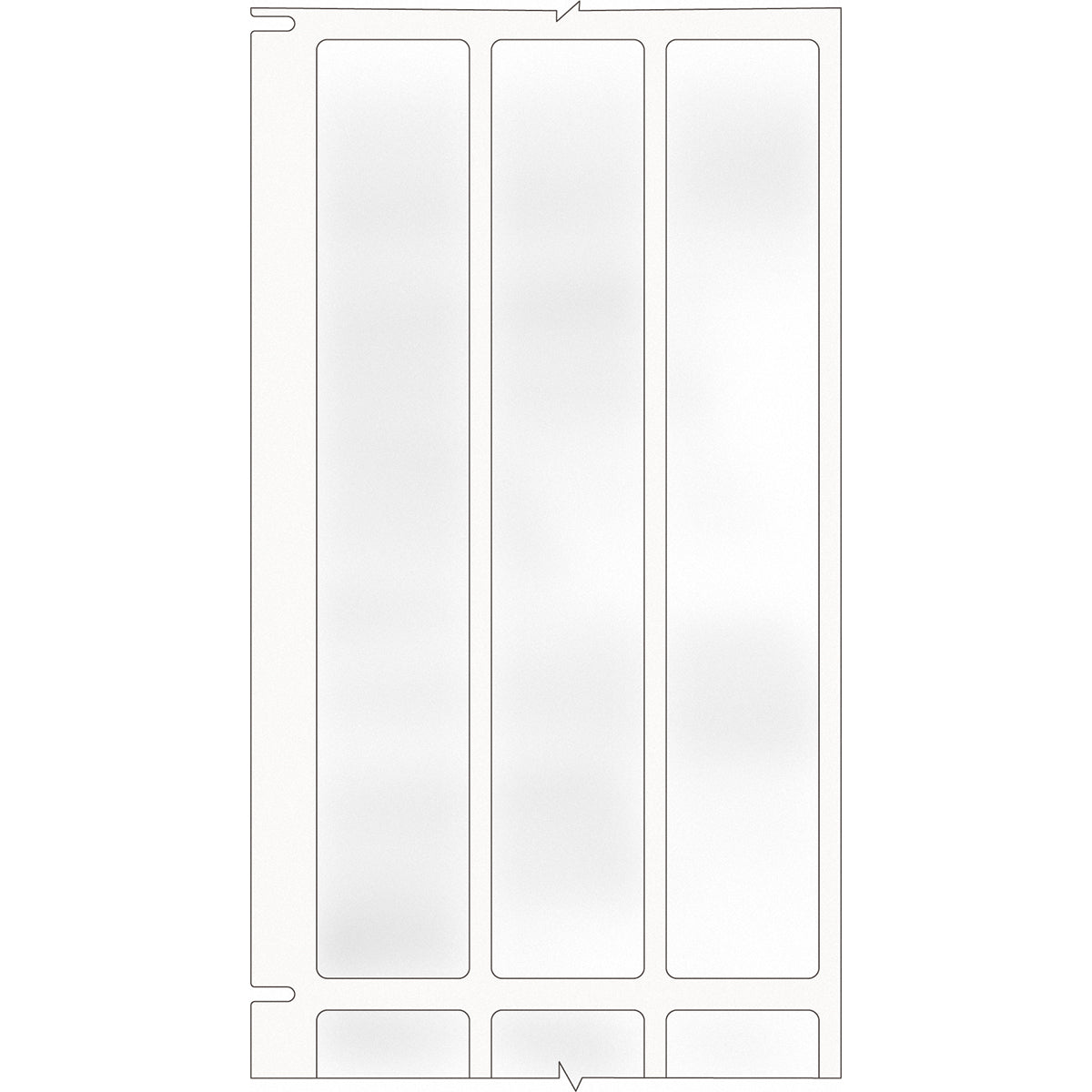 620361 - Etichette per codici a barre in poliestere trasparente core 76 mm ROTOLO DA 3000 ETICHETTE