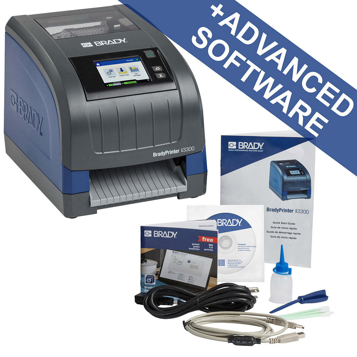 302754 - Stampante per etichette industriali i3300 – Unione Europea con Suite Identificazione prodotti e fili per Brady Workstation