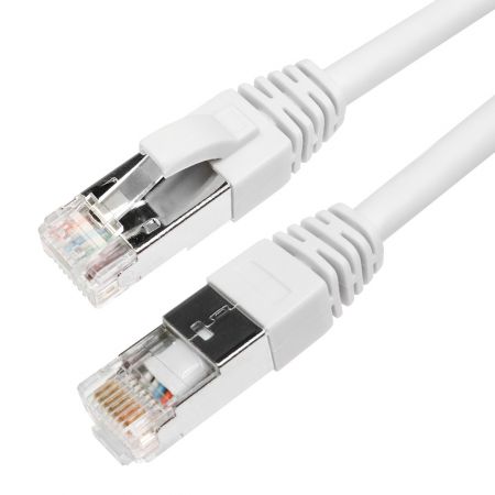 Bretella Di Permutazione Cat. 6A S/Ftp Awg26 Colore Bianco, L. 3Mt