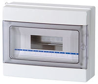 CENTRALINO STAGNO IP65 CON PORTELLO TRASP