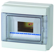 CENTRALINO STAGNO IP65 CON PORTELLO TRASP