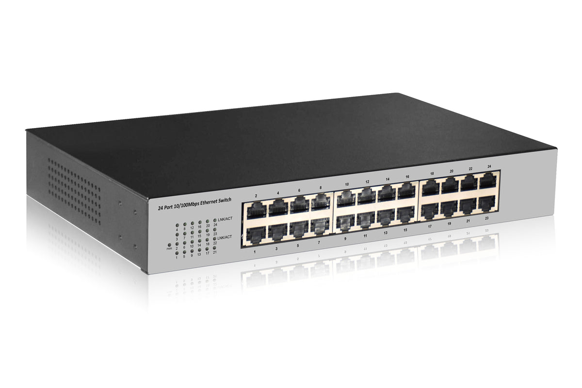 SWITCH DI RETE 24 PORTE RJ45 10/100