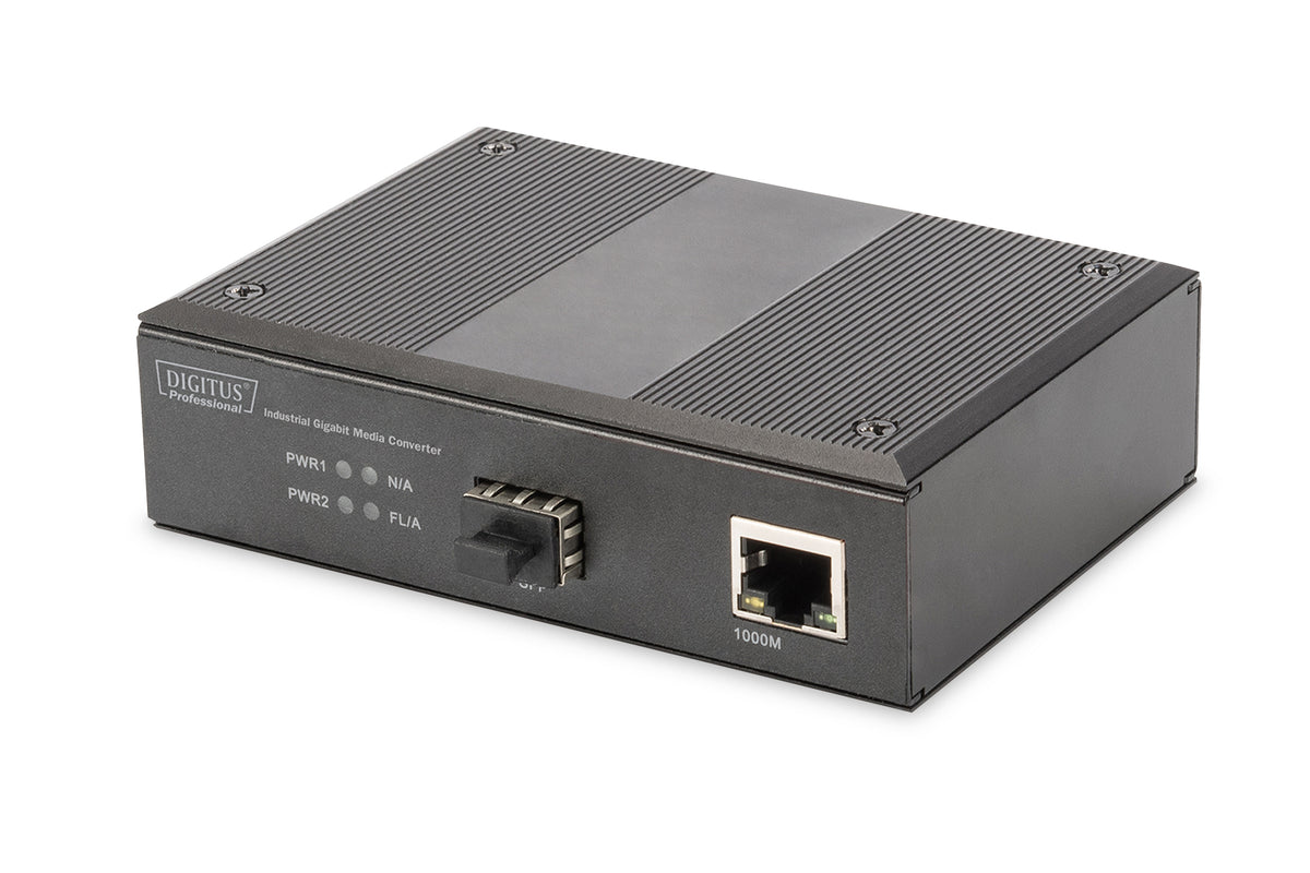 MEDIA CONVERTER INDUSTRIALE GIGABIT 10/100/1000BaseT - 1000Base-X SFP 80 KM