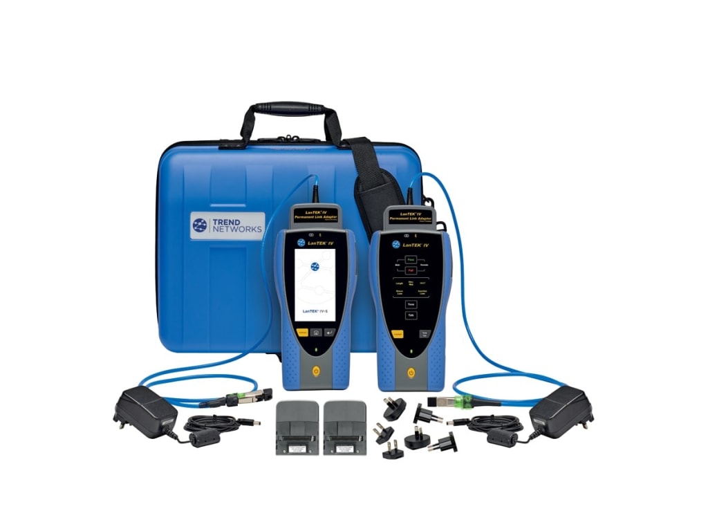 CERTIFICATORE PER CABLAGGIO IN RAME LantEK IV - S 500MHz (Con adattatori PL/CH)