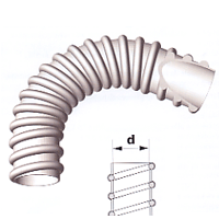 GUAINA VINILICA SPIRALATA GUIDACAVI IN PVC GRIGIA