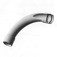 CURVA A 90° A TENUTA STAGNA IP 65 TUBO-TUBO GRIGIO