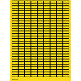 101803 - Etichette scrivibili gialle vuote PACCO DA 6750 ETICHETTE