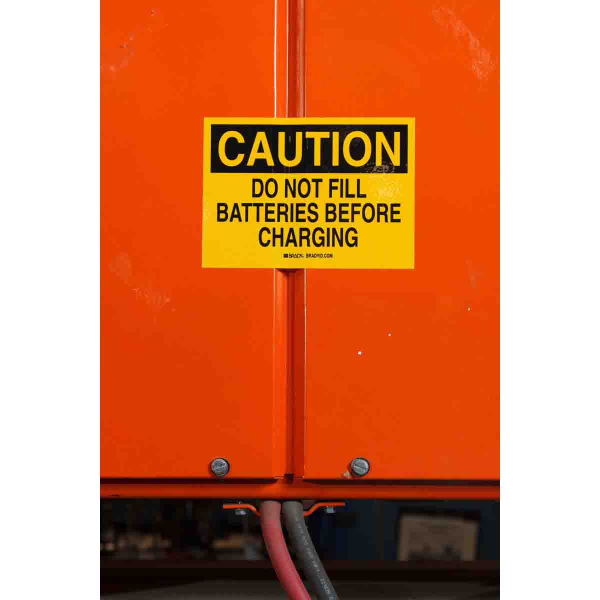 130762 - Etichette in vinile per interni esterni prestampate OSHA CAUTION BBP85 ROTOLO DA 60 ETICHETTE