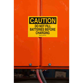 130762 - Etichette in vinile per interni esterni prestampate OSHA CAUTION BBP85 ROTOLO DA 60 ETICHETTE