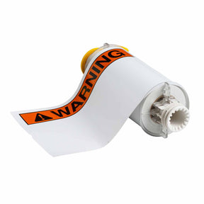 130759 - Etichette in vinile per interni esterni prestampate ANSI WARNING BBP85 ROTOLO DA 60 ETICHETTE