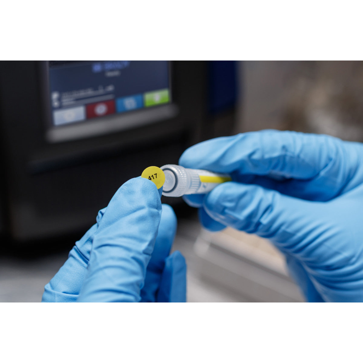 062252 - EEtichette per identificazione di fiale e provette di laboratorio in tessuto in nylon BMP71 BMP61 ROTOLO DA 500 ETICHETTE