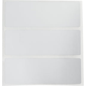 104192 - Etichette in poliestere argento opaco con adesivo base gomma core 76 mm ROTOLO DA 3000 ETICHETTE