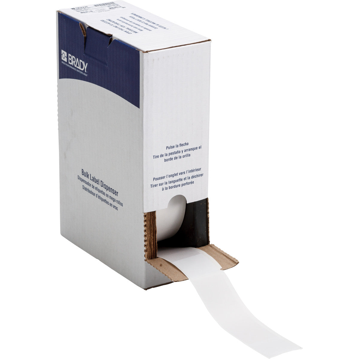 114879 - Etichette wrap around in vinile autolaminanti, bulk, per BMP61 BMP71 ROTOLO DA 500 ETICHETTE
