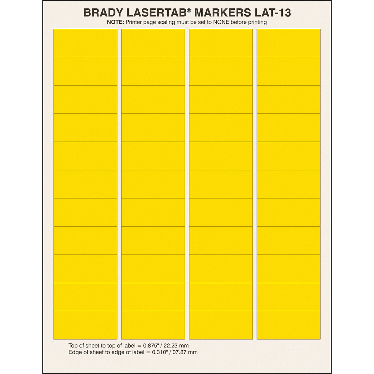 029852 - Fogli A4 di etichette in poliestere LaserTab PACCO DA 2544 ETICHETTE