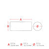 062358 - Etichette in tessuto di nylon core 76 mm ROTOLO DA 3000 SET