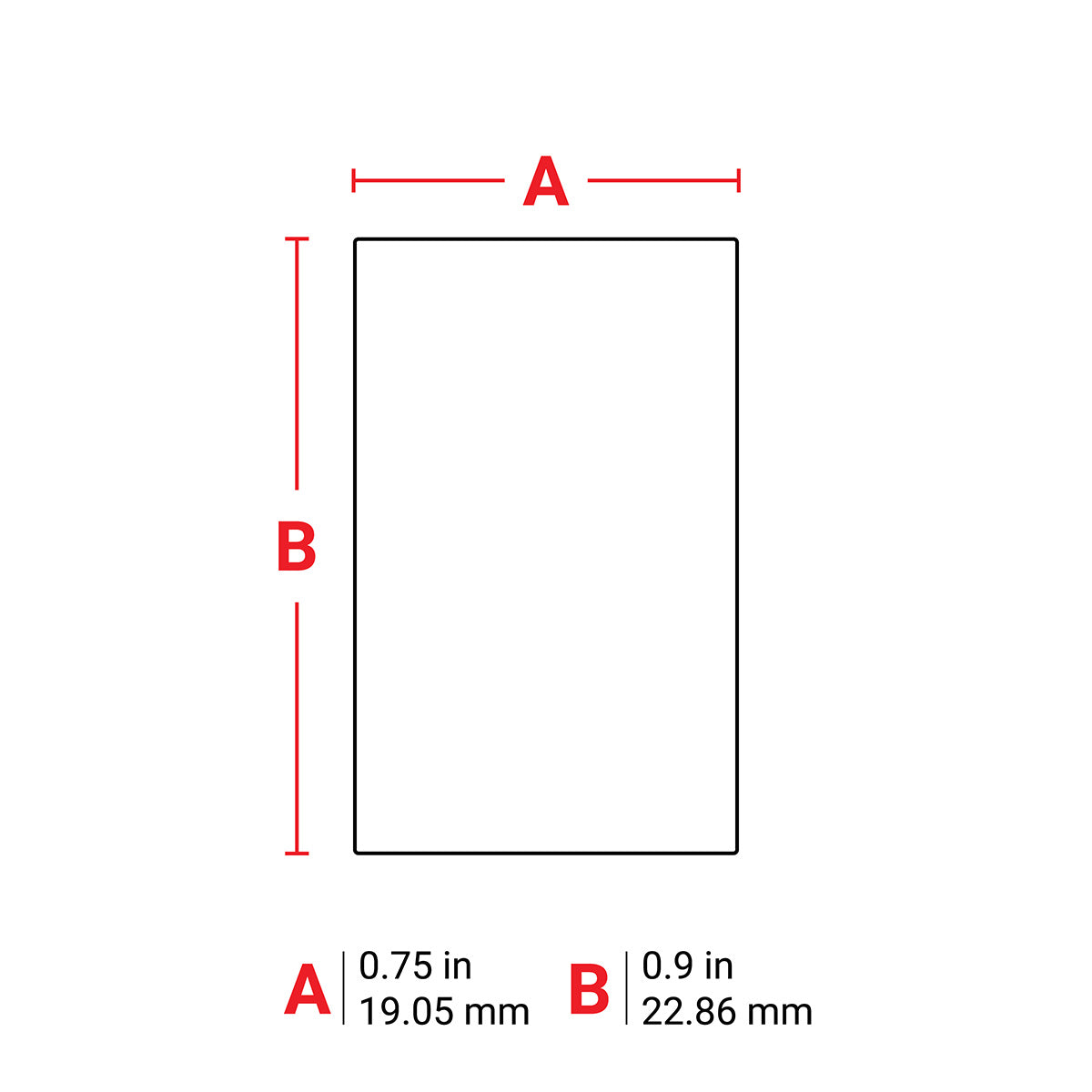 116381 - Etichette per identificazione generale in poliestere bianco opaco core 25 mm ROTOLO DA 1500 ETICHETTE