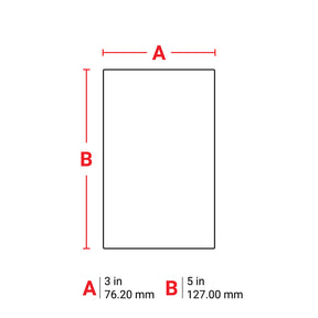 035658 - Etichette in carta riposizionabili core 76 mm ROTOLO DA 1000 ETICHETTE