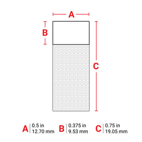 114871 - Etichette wrap around in vinile autolaminanti, bulk, per BMP61 BMP71 ROTOLO DA 5000 ETICHETTE