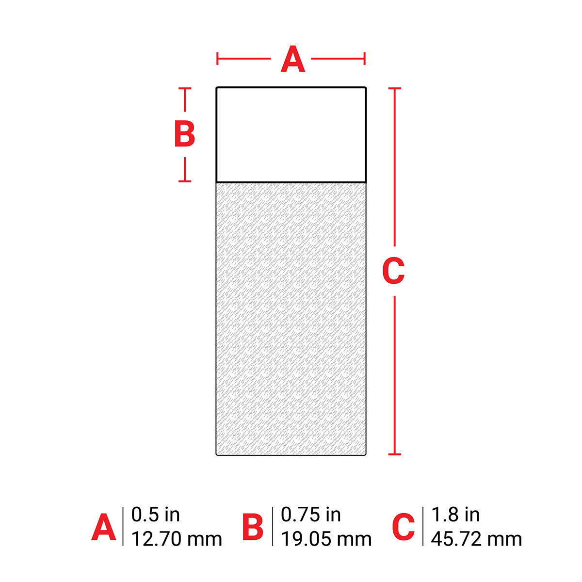 062354 - Etichette per laboratori in poliestere autolaminanti core 76 mm ROTOLO DA 3000 ETICHETTE
