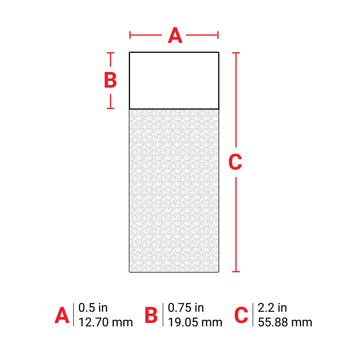 062359 - Etichette per laboratori in poliestere autolaminanti core 76 mm ROTOLO DA 3000 ETICHETTE