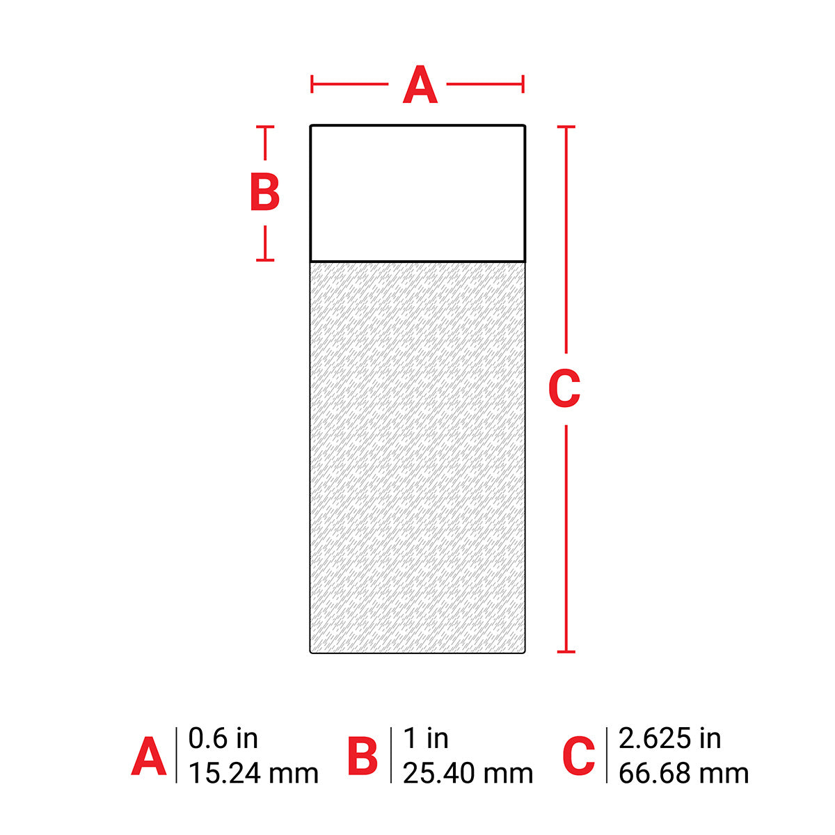 062379 - Etichette per laboratori in poliestere autolaminanti core 76 mm ROTOLO DA 3000 ETICHETTE