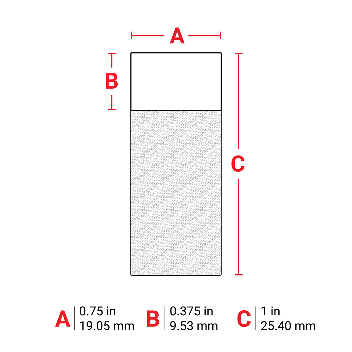 114872 - Etichette wrap around in vinile autolaminanti, bulk, per BMP61 BMP71 ROTOLO DA 2500 ETICHETTE