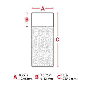 114872 - Etichette wrap around in vinile autolaminanti, bulk, per BMP61 BMP71 ROTOLO DA 2500 ETICHETTE