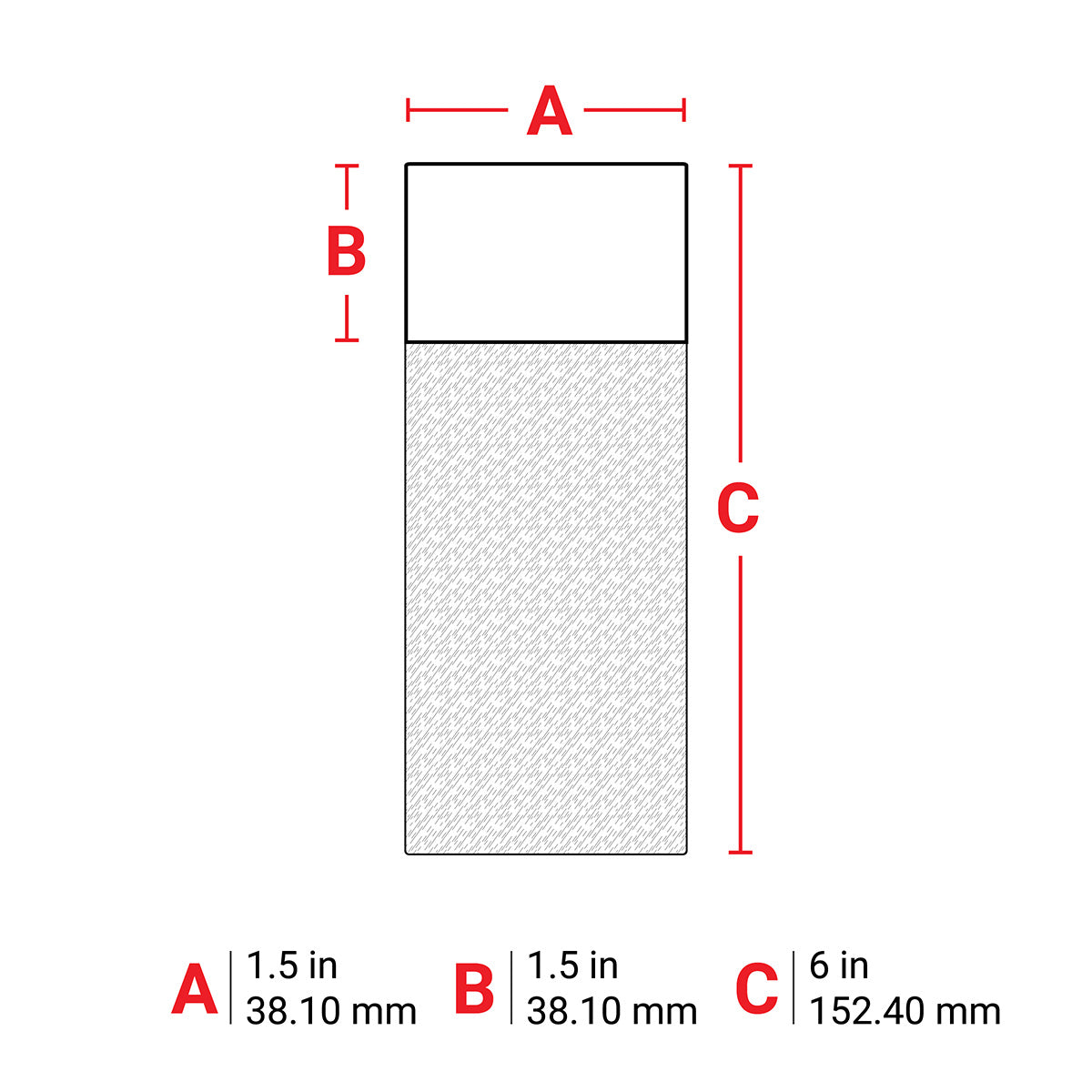 114879 - Etichette wrap around in vinile autolaminanti, bulk, per BMP61 BMP71 ROTOLO DA 500 ETICHETTE