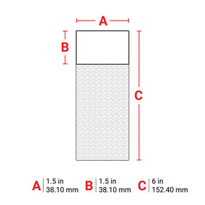 114879 - Etichette wrap around in vinile autolaminanti, bulk, per BMP61 BMP71 ROTOLO DA 500 ETICHETTE