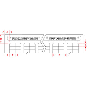 029701 - Etichette in poliimmide ambra per alte temperature serie LaserTab PACCO DA 10032 ETICHETTE